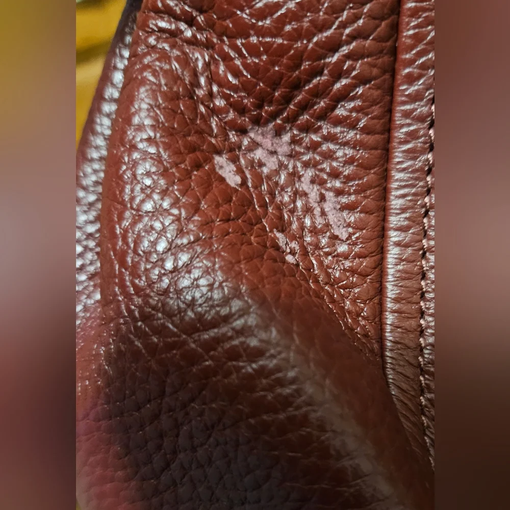 👜 Michael Kors Brynn Medium Leather Tote Shoulder Bag Wine Maroon Burg
